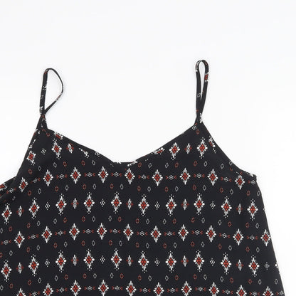 Womens UK Size 8 New Look Black Basic Tank