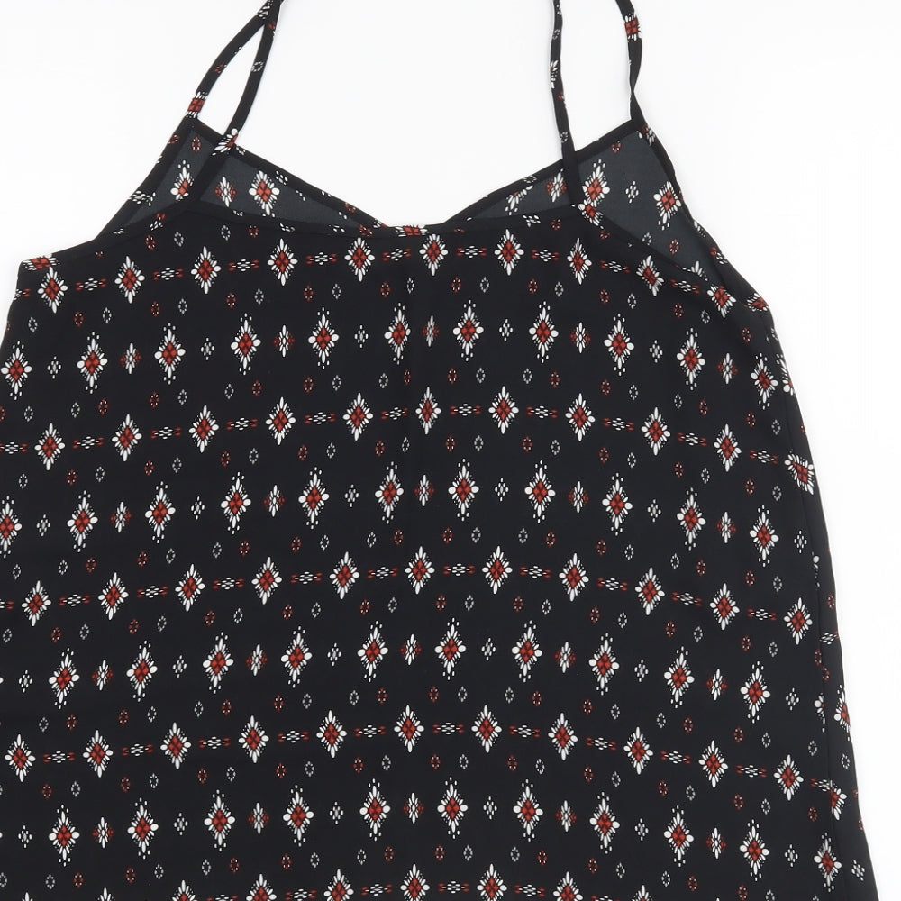 Womens UK Size 8 New Look Black Basic Tank