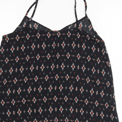 Womens UK Size 8 New Look Black Basic Tank
