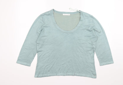 AMARANTO Womens Blue  Knit Pullover Jumper Size 18