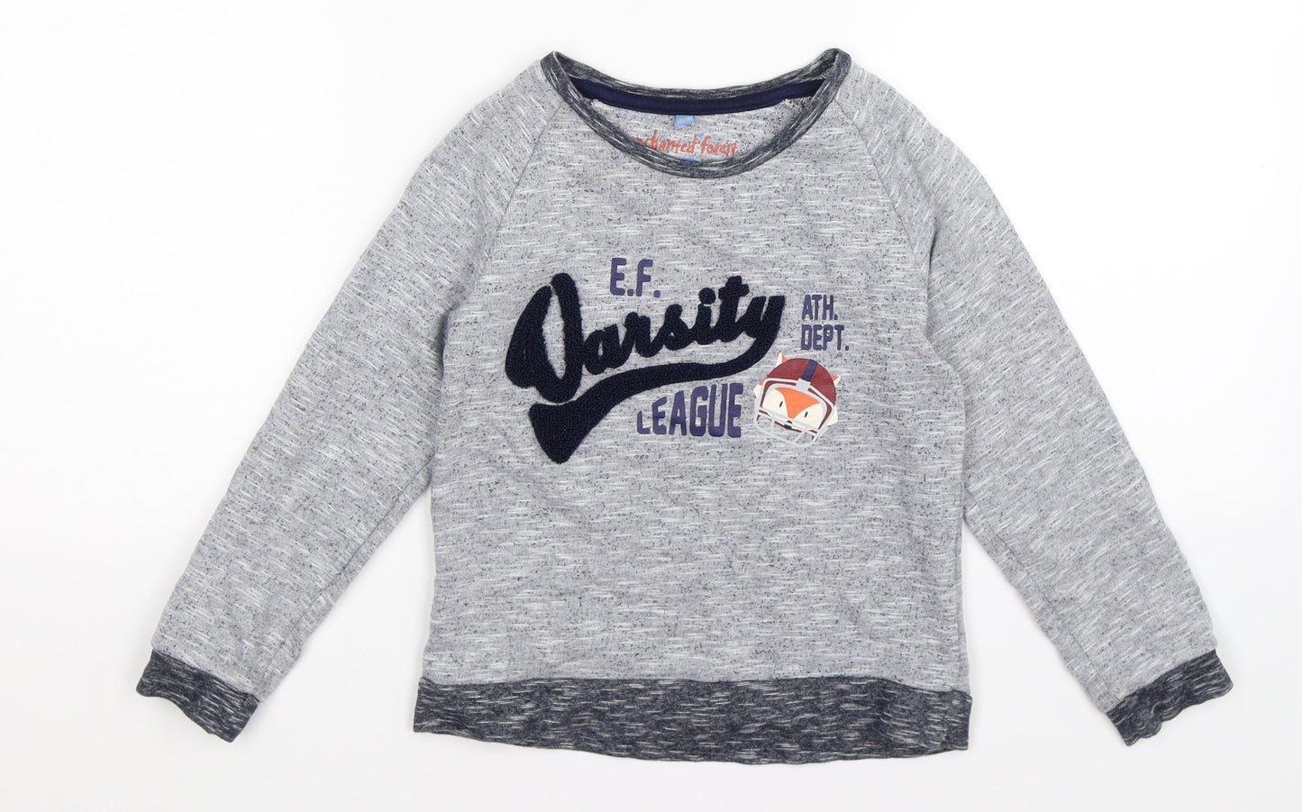 enchanted forest Boys Grey   Pullover Jumper Size 3-4 Years  - varsity league