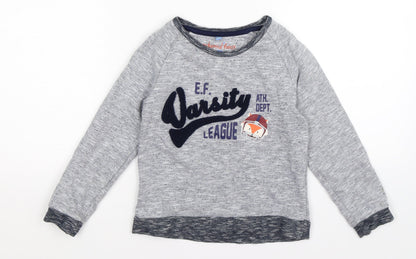 enchanted forest Boys Grey   Pullover Jumper Size 3-4 Years  - varsity league
