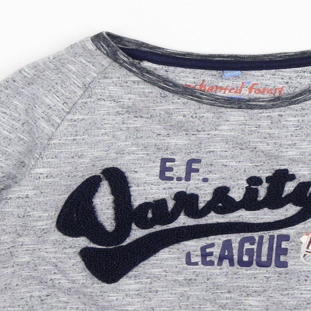 enchanted forest Boys Grey   Pullover Jumper Size 3-4 Years  - varsity league