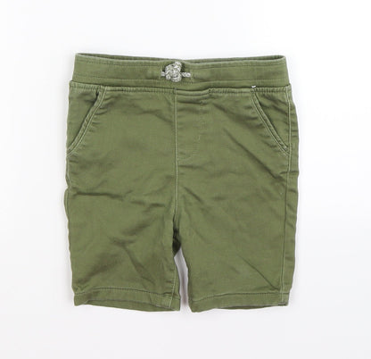 Primark Boys Green  Denim Chino Shorts Size 2-3 Years