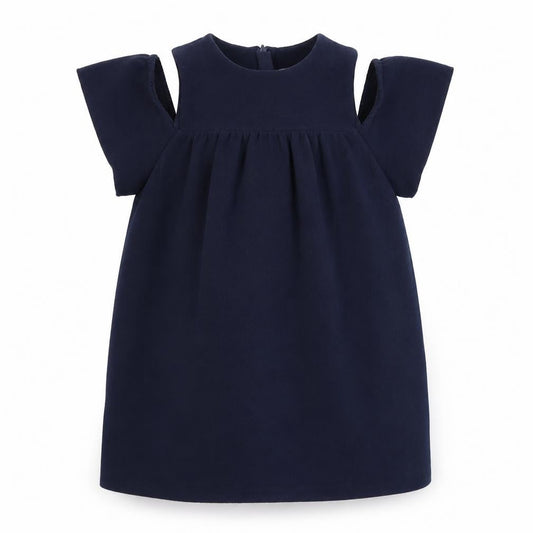 NEXT Girls Blue   T-Shirt Dress  Size 5 Years  - cold shoudler