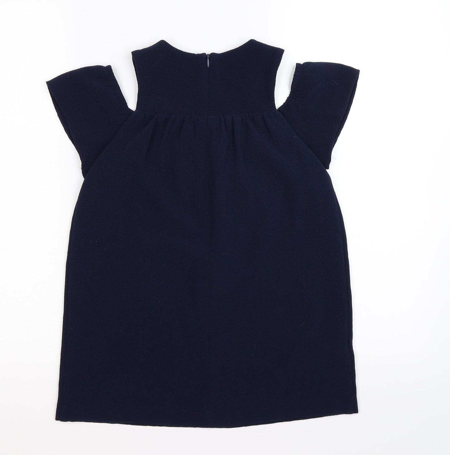 NEXT Girls Blue   T-Shirt Dress  Size 5 Years  - cold shoudler