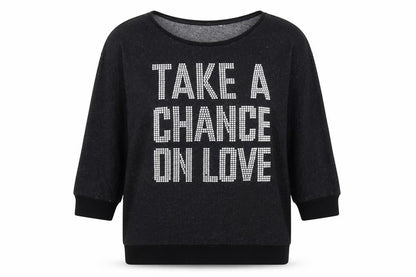 Divided Womens Black  Jersey Pullover Jumper Size 10  - take a chance