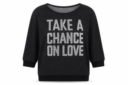 Divided Womens Black  Jersey Pullover Jumper Size 10  - take a chance