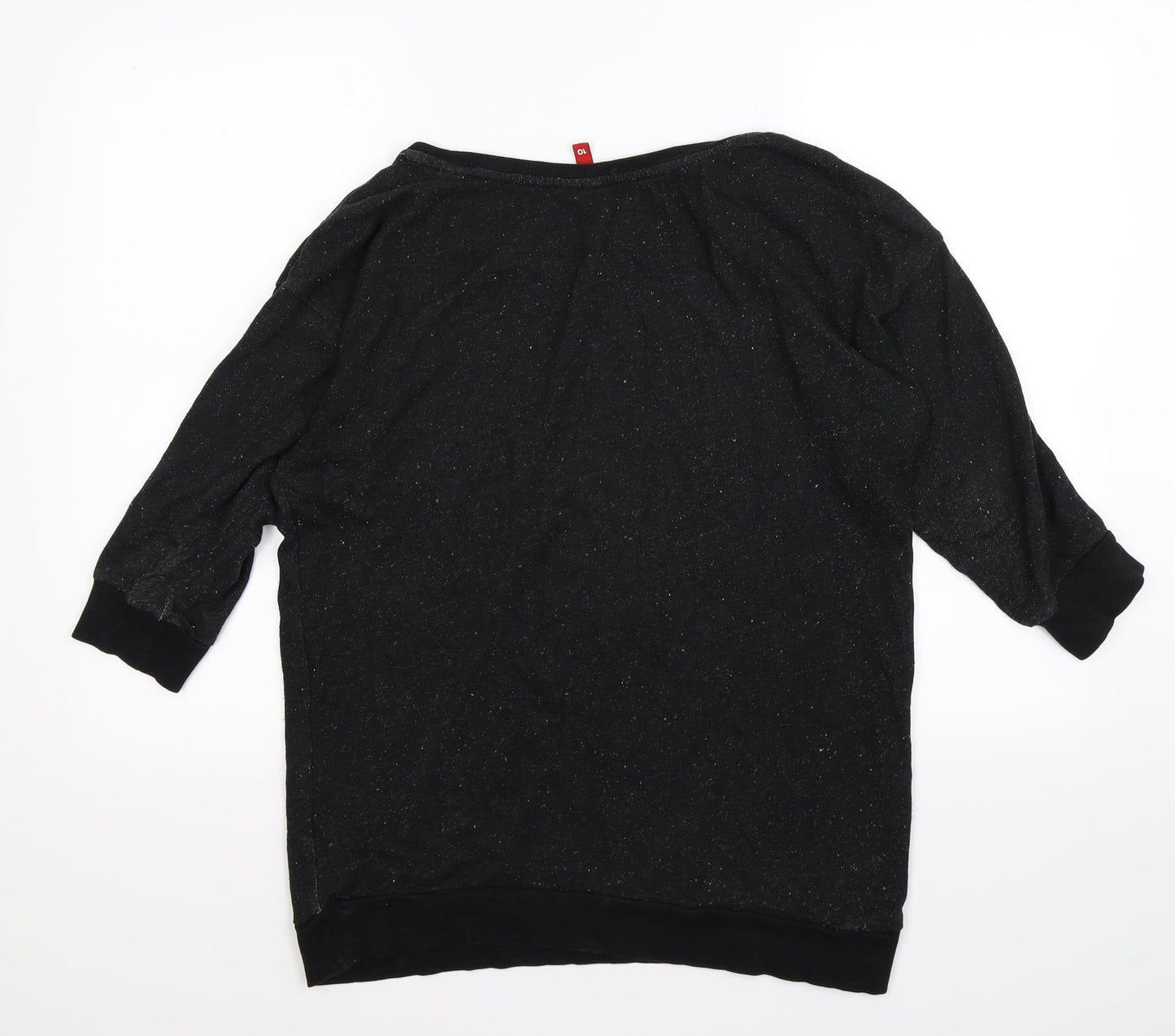 Divided Womens Black  Jersey Pullover Jumper Size 10  - take a chance