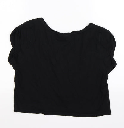 cosmic girl Womens Black   Basic T-Shirt Size S  - luxury