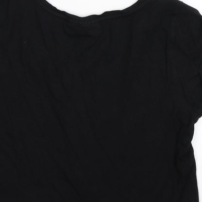 cosmic girl Womens Black   Basic T-Shirt Size S  - luxury