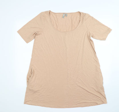 Womens UK Size 12 ASOS Beige Tunic T-Shirt