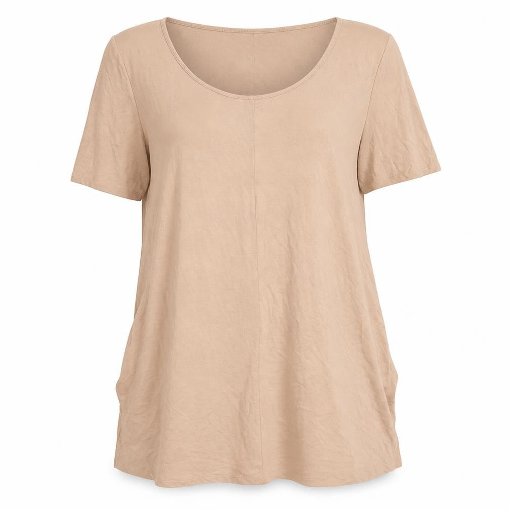 Womens UK Size 12 ASOS Beige Tunic T-Shirt