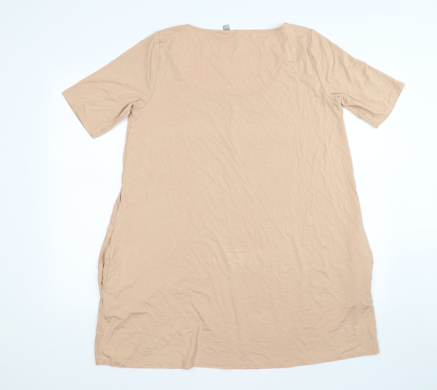 Womens UK Size 12 ASOS Beige Tunic T-Shirt