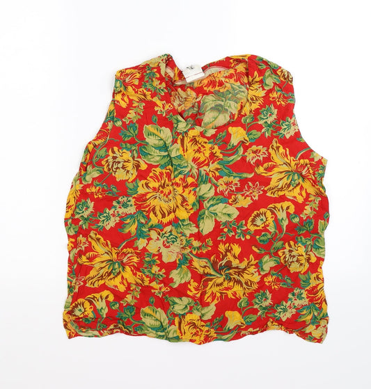 Womens UK Size 14 George Red Tunic Tank