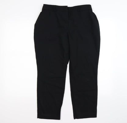 preorn Womens Black   Trousers  Size 12 L23 in