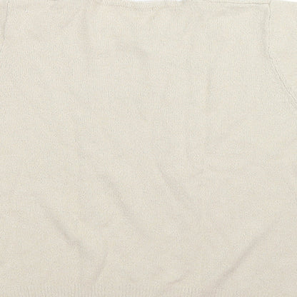 berketex Womens Beige Floral Knit Pullover Jumper Size 14