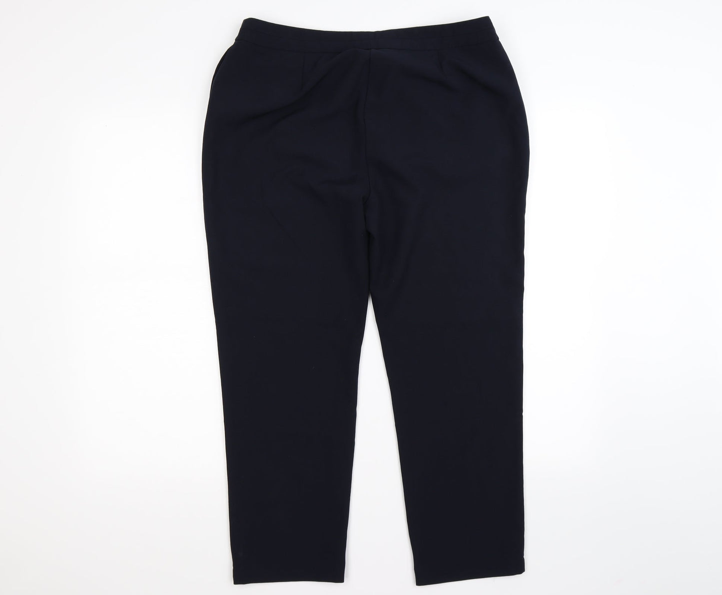 Womens UK Size 14 Preworn Regular Fit  Blue Trousers