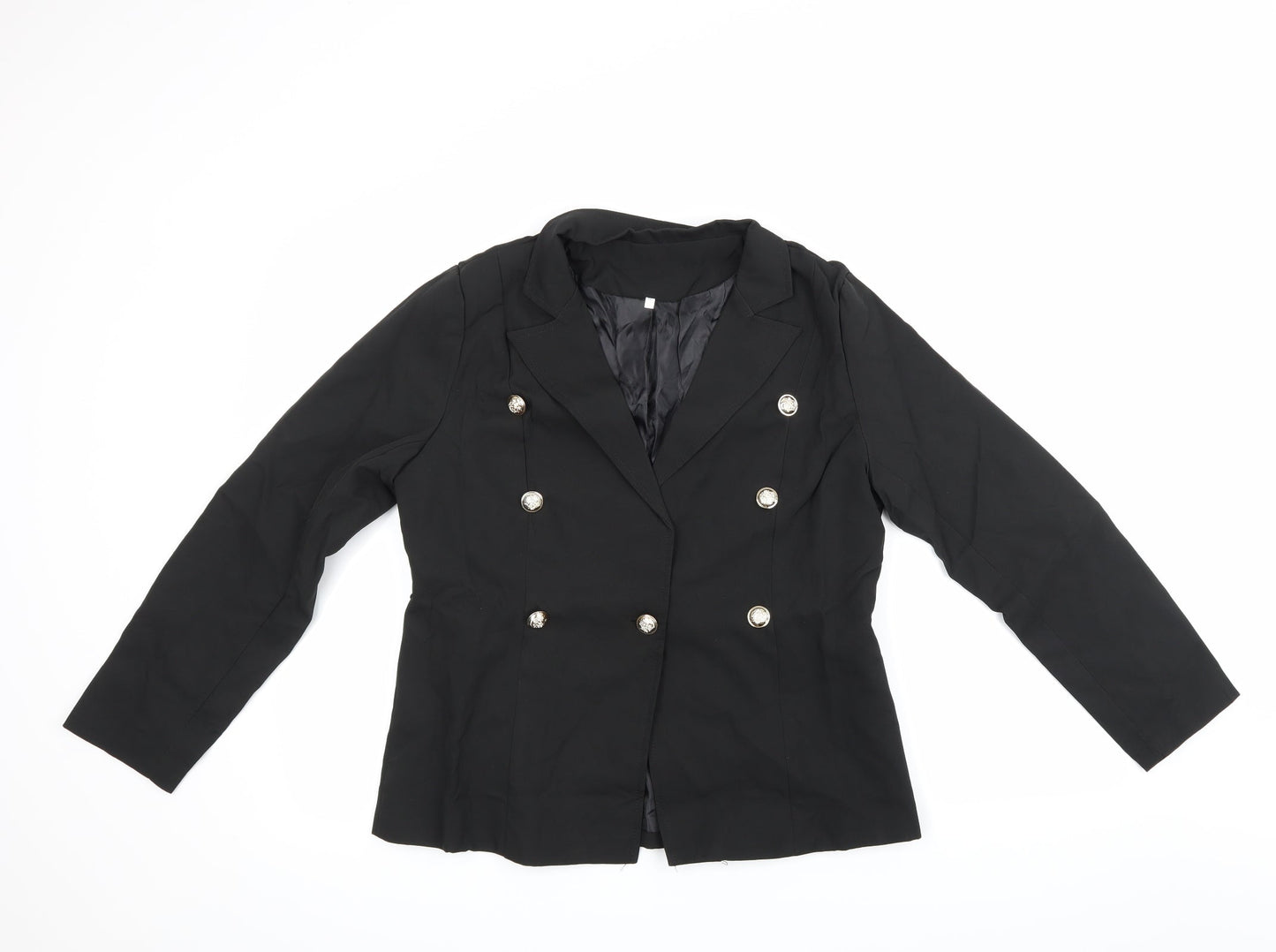 Womens UK Size XL Preworn Regular Black Suit Jacket
