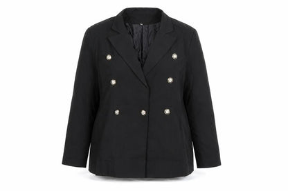 Womens UK Size XL Preworn Regular Black Suit Jacket