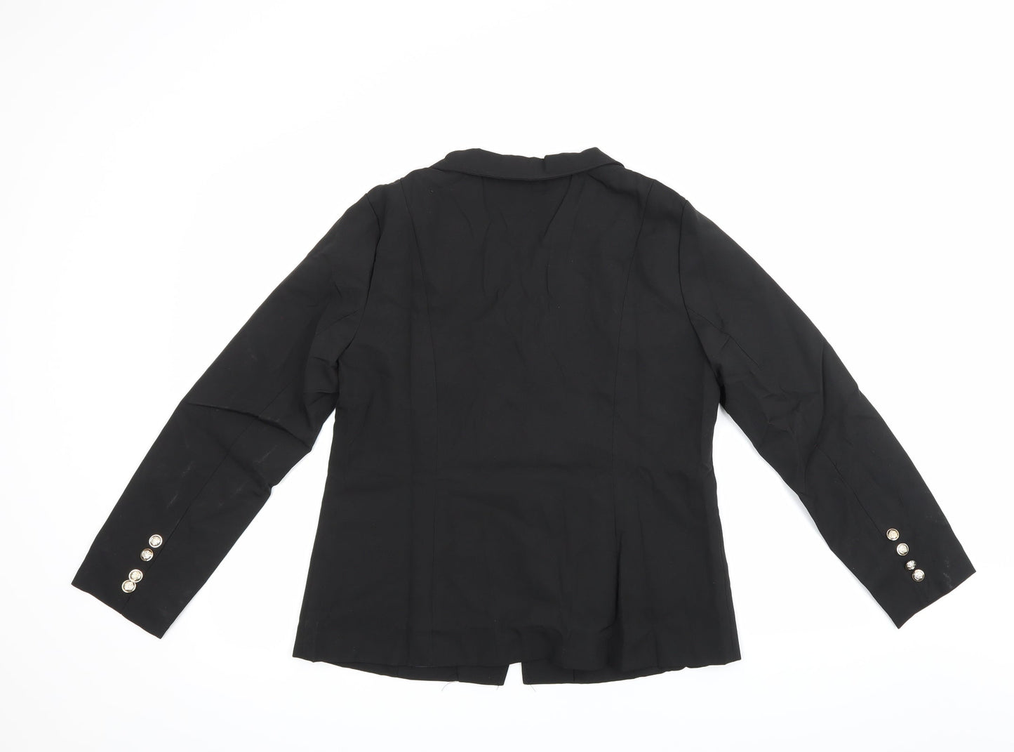 Womens UK Size XL Preworn Regular Black Suit Jacket