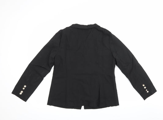 Womens UK Size XL Preworn Regular Black Suit Jacket
