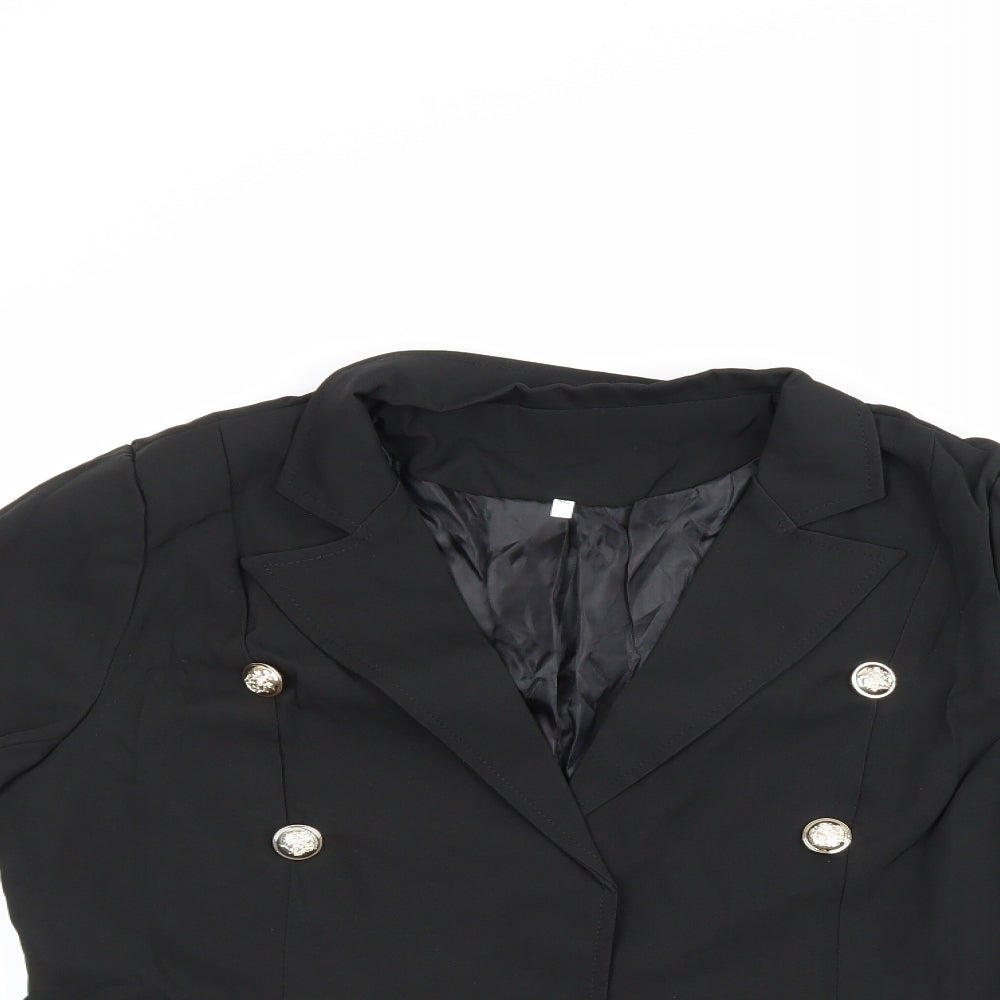 Womens UK Size XL Preworn Regular Black Suit Jacket