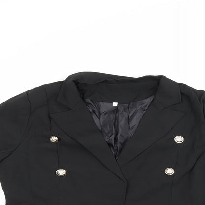 Womens UK Size XL Preworn Regular Black Suit Jacket