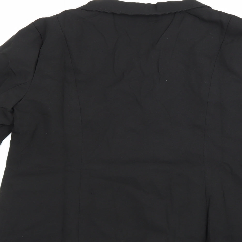 Womens UK Size XL Preworn Regular Black Suit Jacket