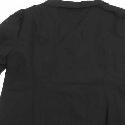 Womens UK Size XL Preworn Regular Black Suit Jacket
