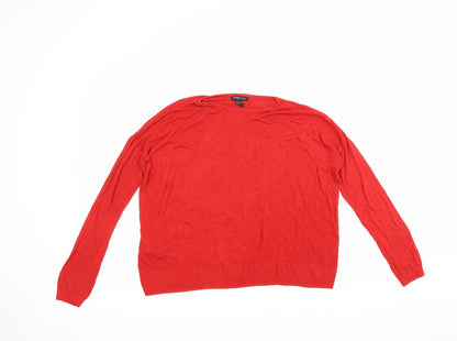 Mango Womens Red   Pullover Jumper Size M