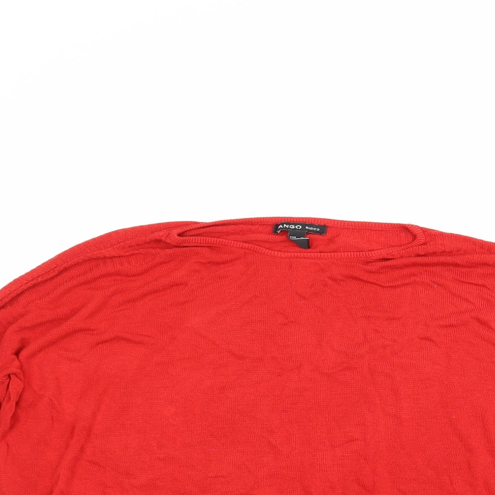 Mango Womens Red   Pullover Jumper Size M