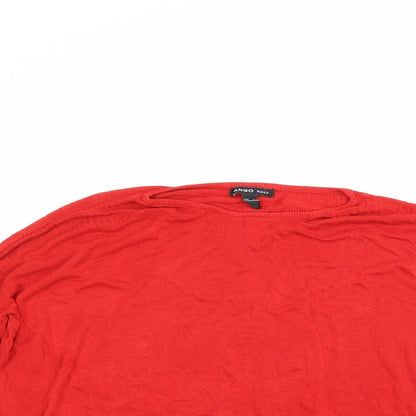 Mango Womens Red   Pullover Jumper Size M