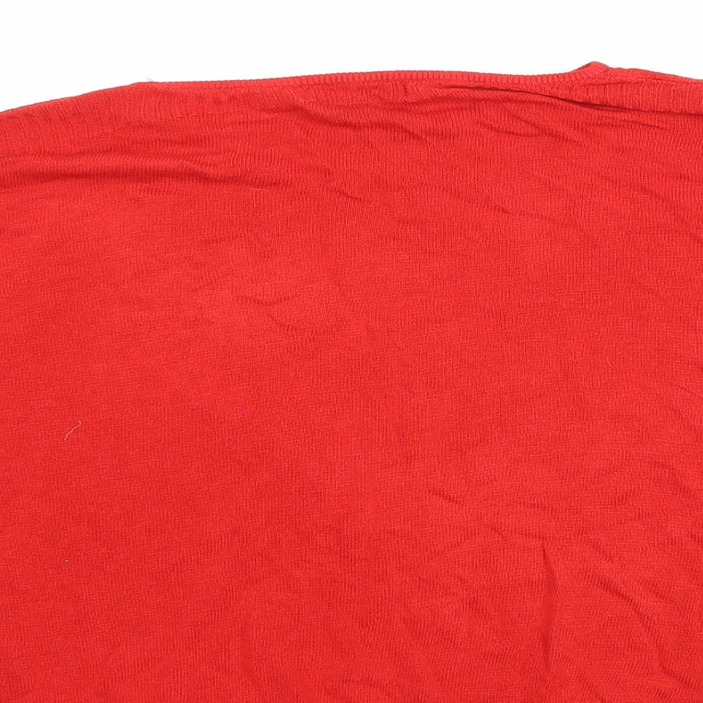 Mango Womens Red   Pullover Jumper Size M
