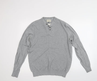 George Mens Grey   Pullover Jumper Size M