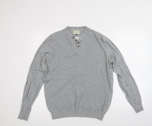 George Mens Grey   Pullover Jumper Size M