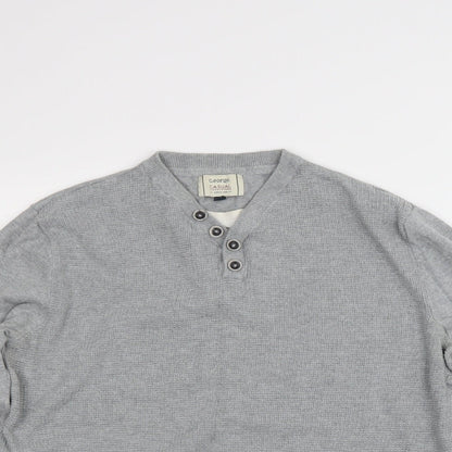 George Mens Grey   Pullover Jumper Size M