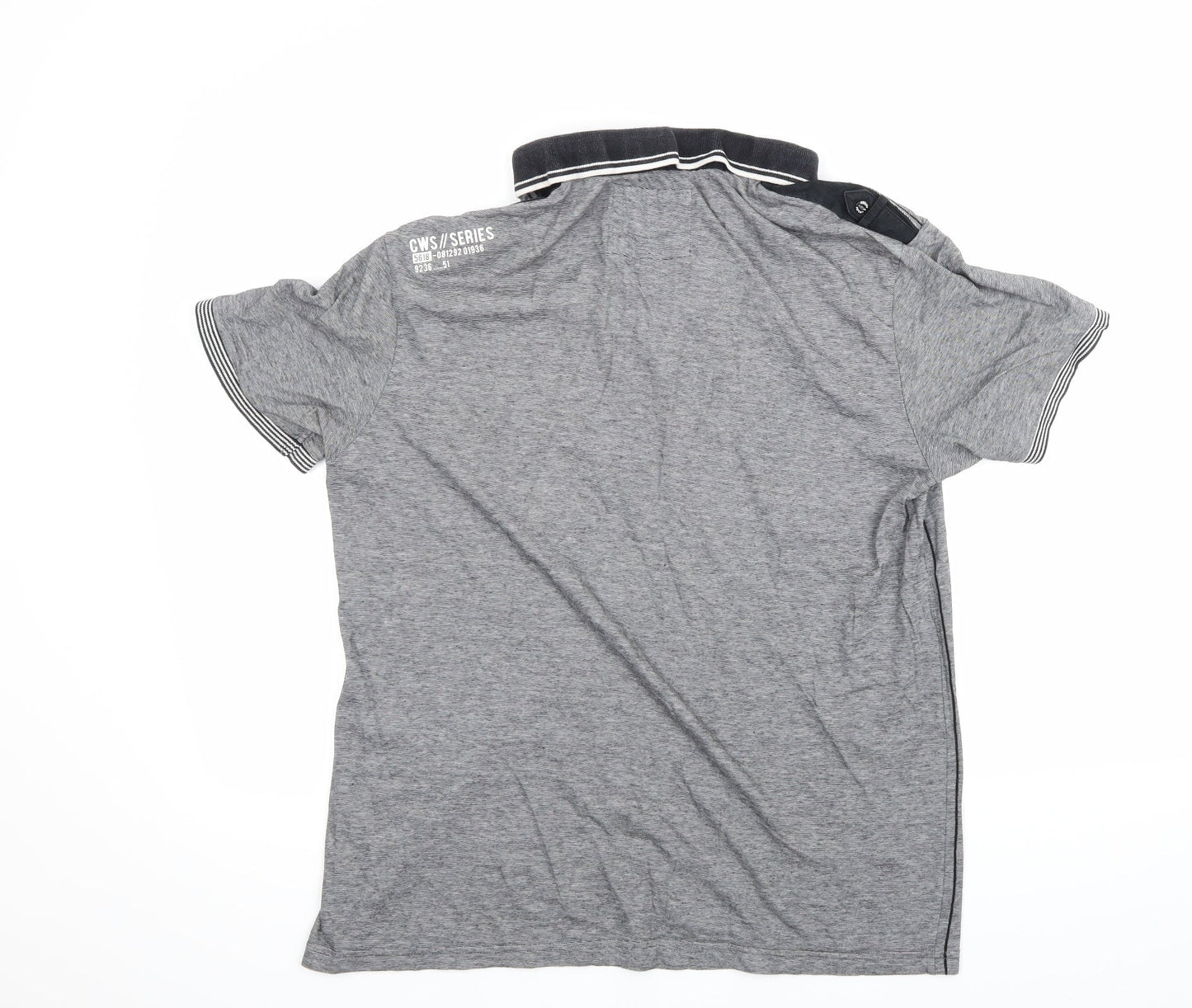 CWS Mens Grey    Polo Size L