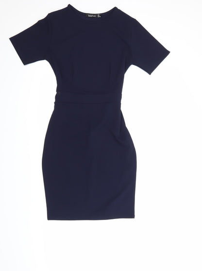 Boohoo Womens Blue   A-Line  Size 8