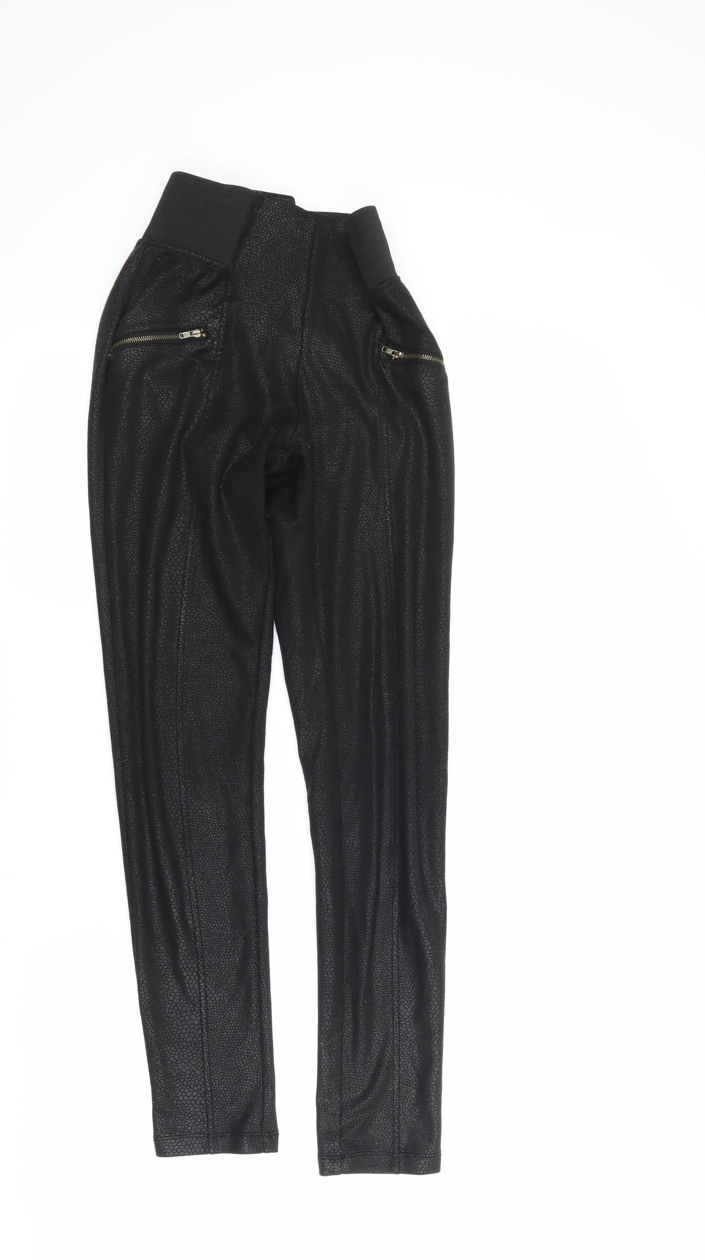 Chocolate Womens Beige Geometric  Trousers  Size S L27 in