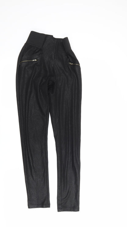 Chocolate Womens Beige Geometric  Trousers  Size S L27 in