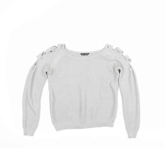 Select Womens Grey   Pullover Jumper Size 8