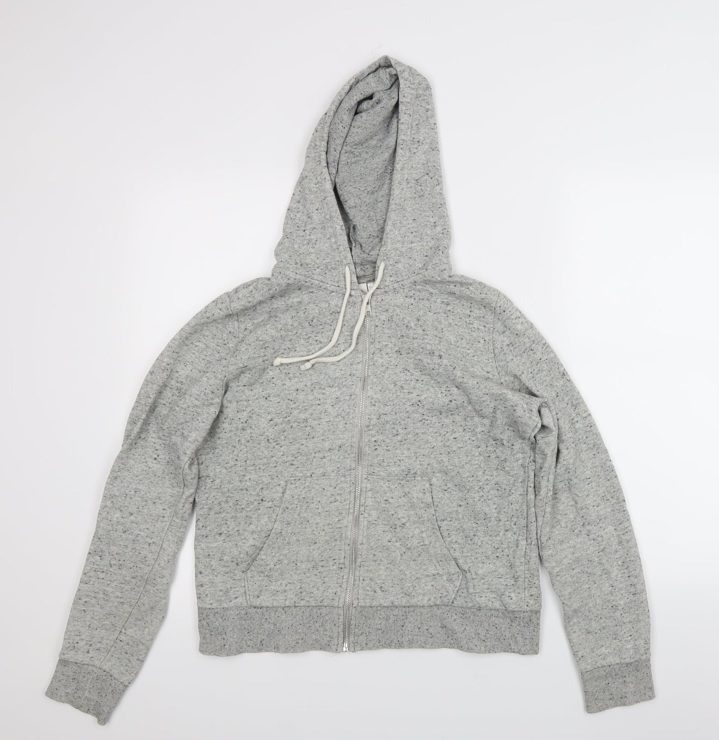 Mens UK Size M Divided Grey Full Zip Hoodie