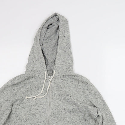 Mens UK Size M Divided Grey Full Zip Hoodie