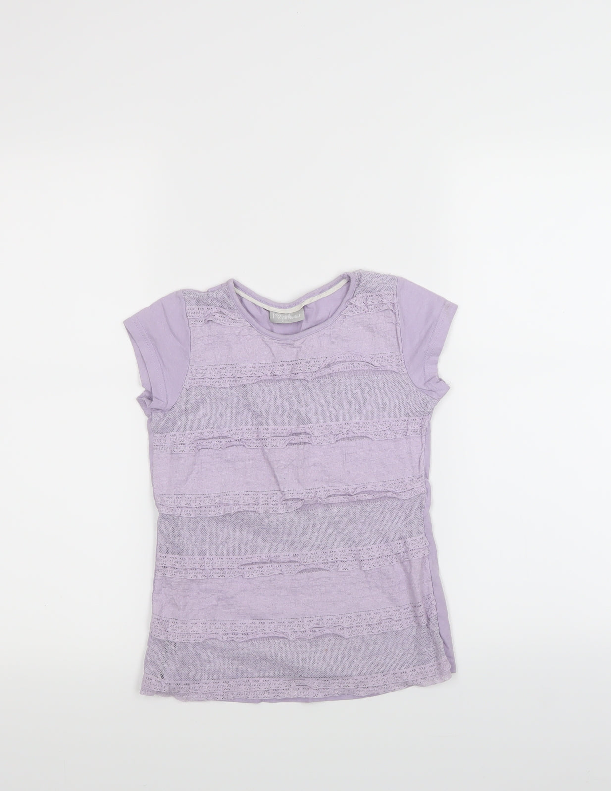 I love girls wear Girls Purple   Basic Blouse Size 6-7 Years