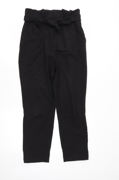 Womens UK Size 10 H&M Regular Fit  Black Trousers