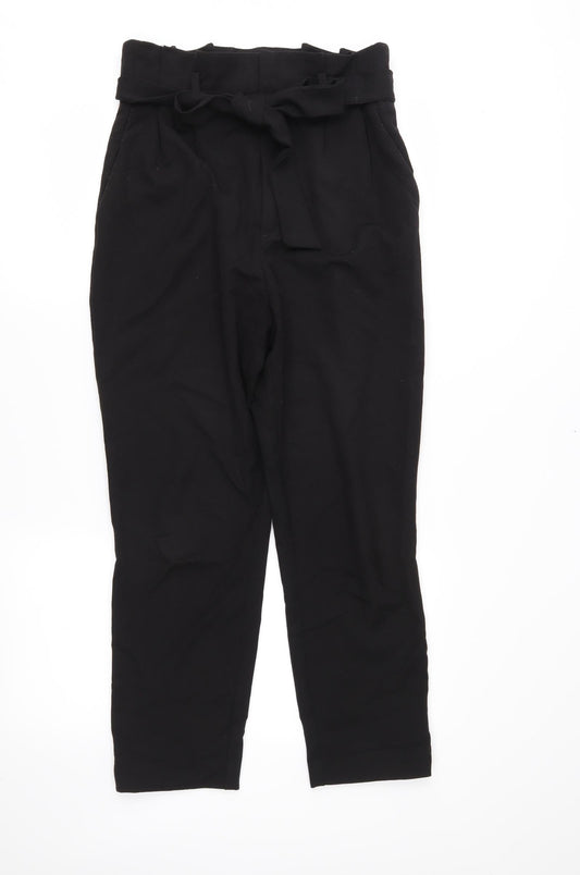 Womens UK Size 10 H&M Regular Fit  Black Trousers