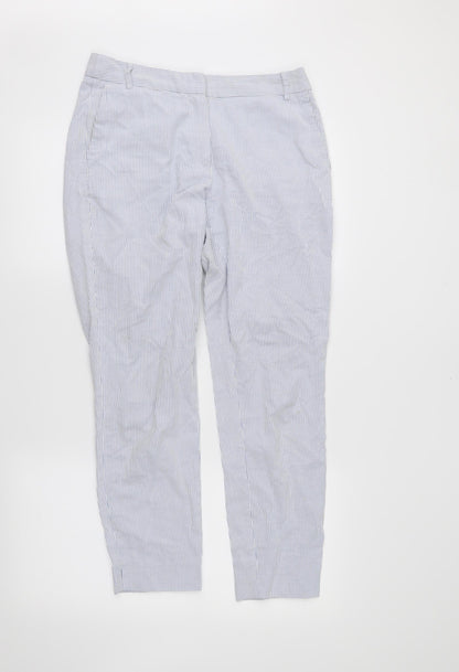 Womens UK Size 36 in Zara Regular Fit  White Trousers