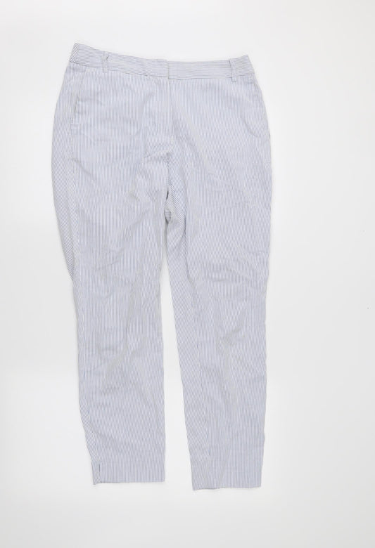 Womens UK Size 36 in Zara Regular Fit  White Trousers