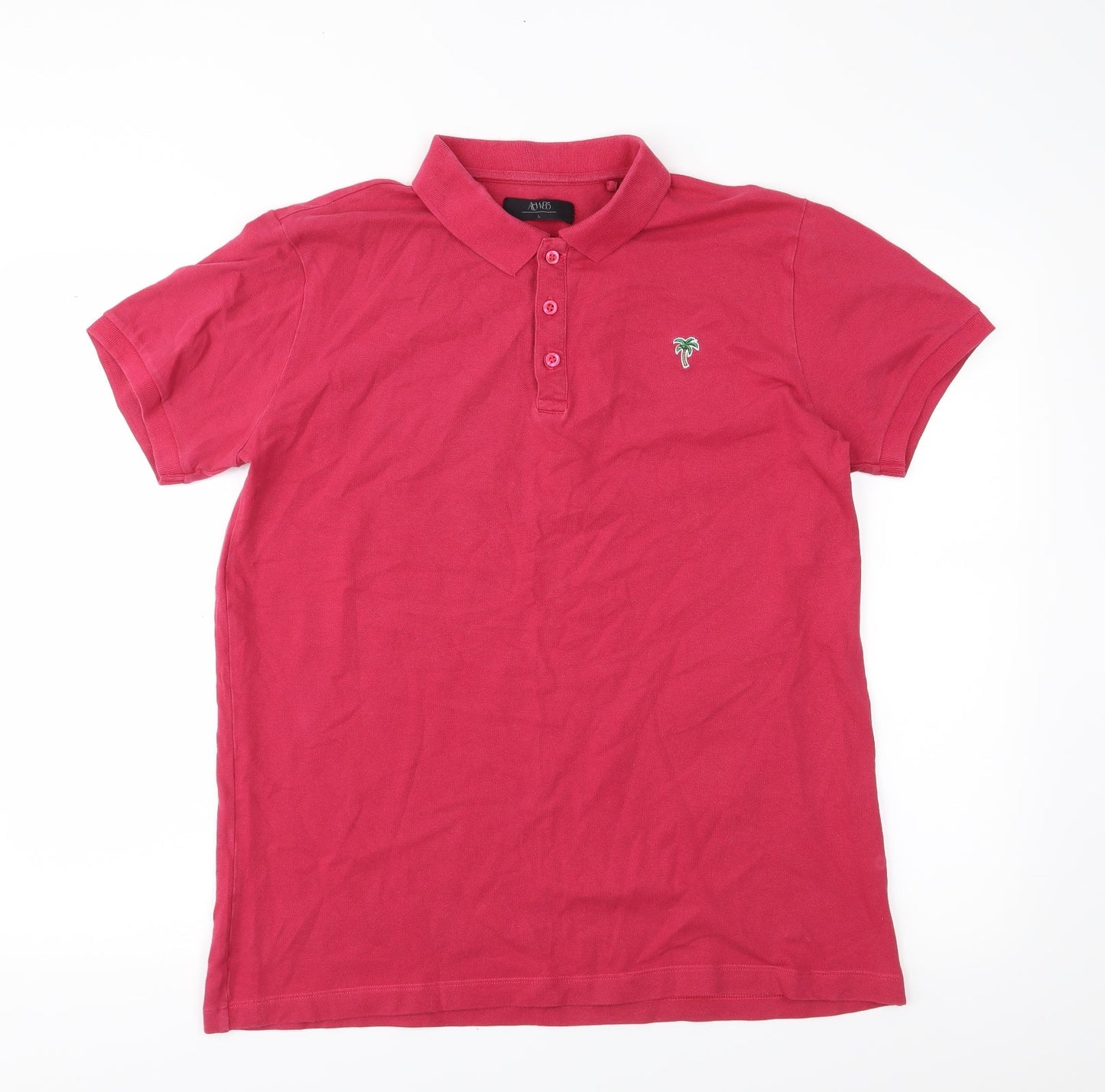Acw85 Mens Pink    Polo Size L